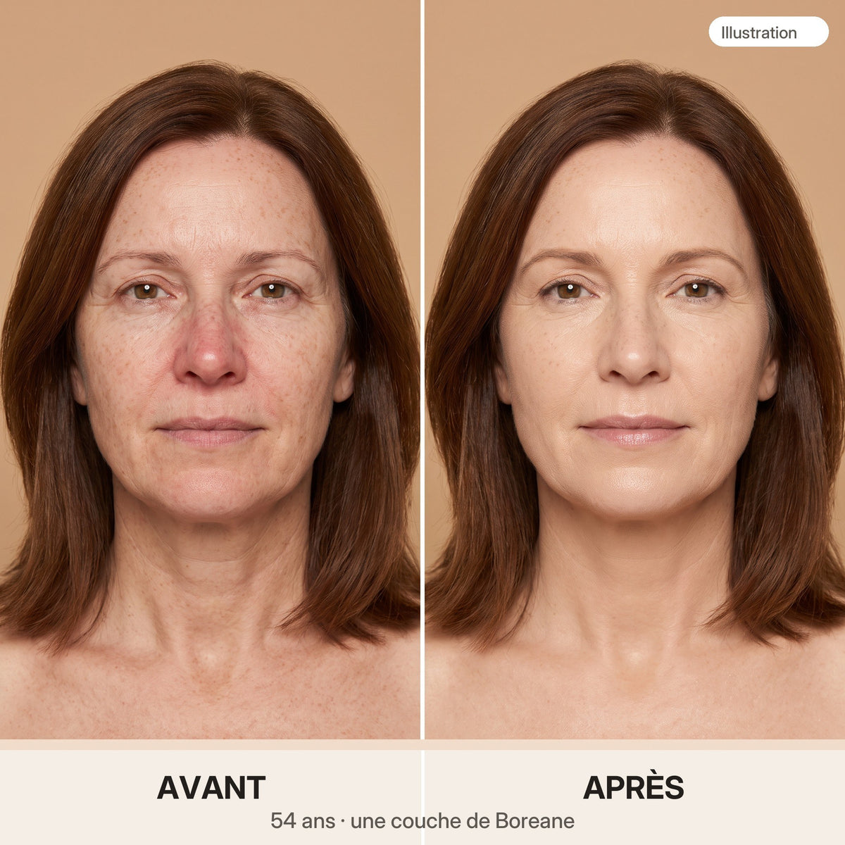 Fond de teint auto-adaptatif 30 ml – Ne marque pas les rides, zéro effet plâtre